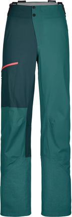 Damskie Spodnie Nieprzemakalne Ortovox 3L Ortler Pants W - pacific green