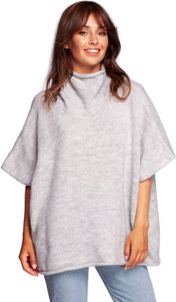 X-Mail Ponczo w kolorze bia\u0142ej we\u0142ny Elegancki Moda Swetry Poncza 