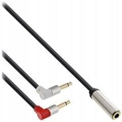 Inline Adapte Gniazdo Mały Jack 3,5Mm Na Wtyki Rca Chinch