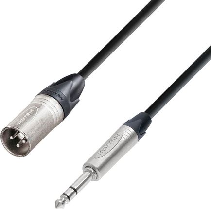 Adam Hall Cables 5 Star Bmv 0150 - Kabel Mikrofonowy Neutrik Xlr Męskie – Jack Stereo 6,3 Mm, 1,5 M
