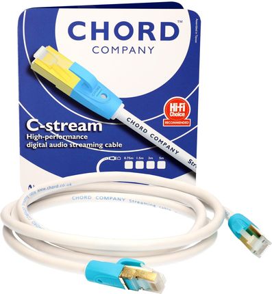 Chord Company C-Stream V2 - Nowe Wtyki Przewód Ethernet (Rj-45) 3.0M