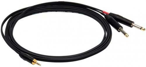Cavo Mini Jack Stereo, con 2 jack mono, 6,35 mm, 3 m