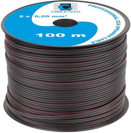 Cabletech Kabel Głośnikowy Cca 0.20Mm Czarny