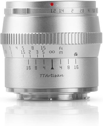Ttartisan 50mm F1.2 Canon Eos-m Srebrny (A072S)
