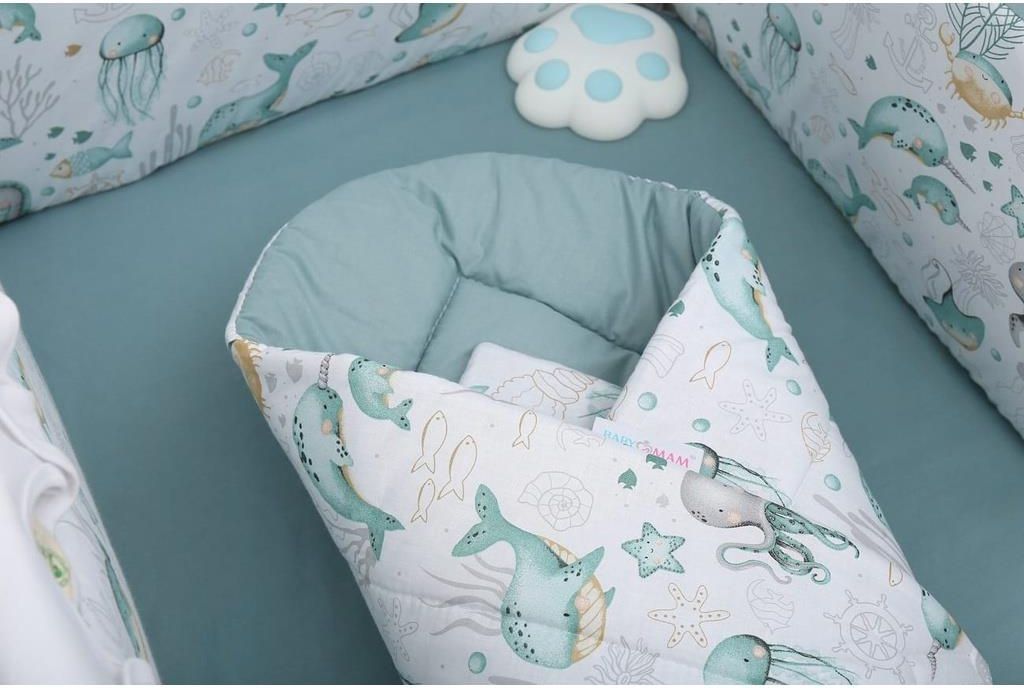 Babymam Becik Rożek Niemowlęcy Bawełna Dwustronny - zdjęcie 3 Babymam Becik Rożek Niemowlęcy Bawełna Dwustronny
