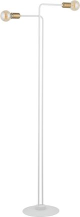 Sigma Gino Lampa Podłogowa Biały Złoty (50315)
