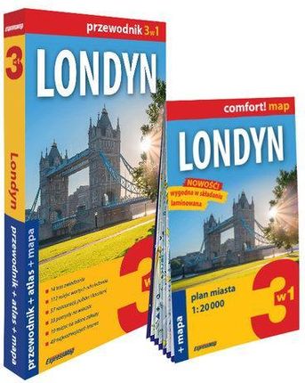 Londyn 3w1 przewodnik + atlas + mapa