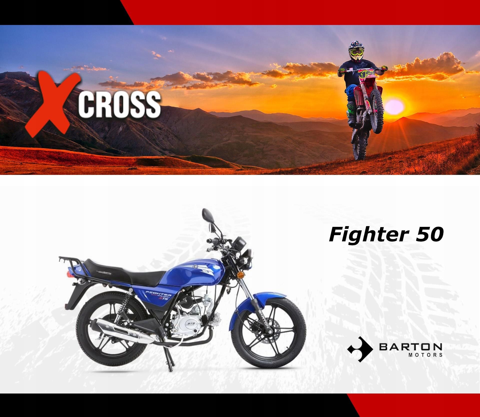 MOTOROWER BARTON FIGHTER 50 WS RATY DOSTAWA - zdjęcie 4 MOTOROWER BARTON FIGHTER 50 WS RATY DOSTAWA
