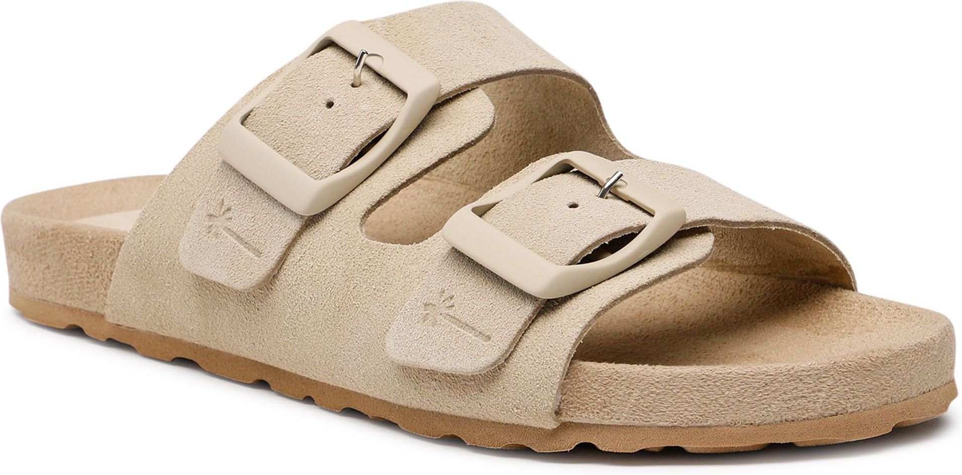 Klapki MANEBI Traveler Nordic Sandals K 1.1 Rt Champagne Beige Suede