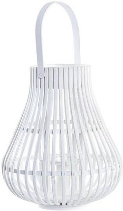 Lampa Dkd Home Decor Szkło Biały Bambus (29X29 34 Cm) 330536