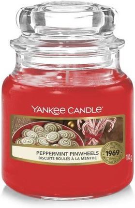 Yankee Candle Świeca W Słoiku Mała Peppermint Pinwheels 68989