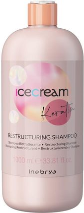 Inebrya Ice Cream Keratin Restrukturyzujący Szampon Do Włosów Z Keratyną 1000 ml