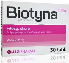 Zdjęcie Alg Pharma Biotyna 10mg 30tabl. - Międzylesie