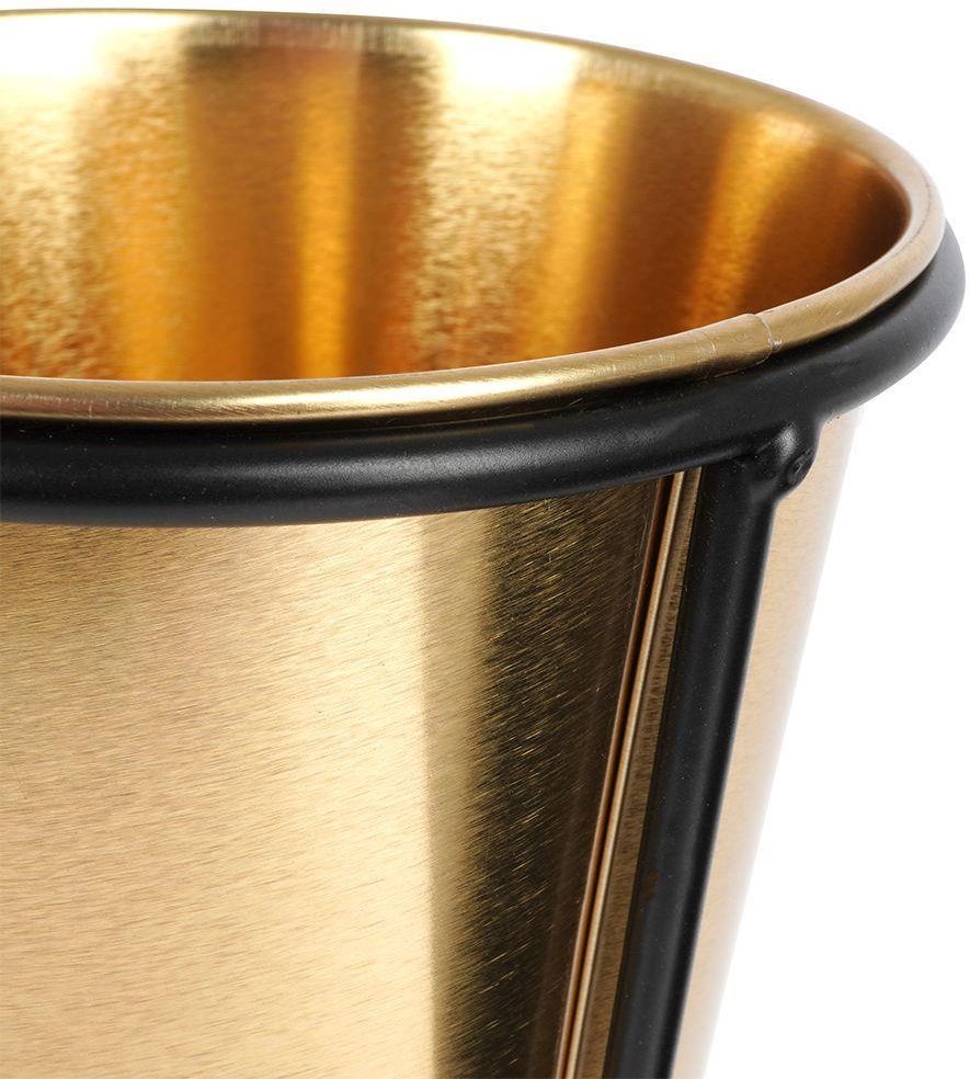 Osłonka Doniczka Na Stojaku Metalowa Złota / Kwietnik 20cm - zdjęcie 1 Osłonka Doniczka Na Stojaku Metalowa Złota / Kwietnik 20cm