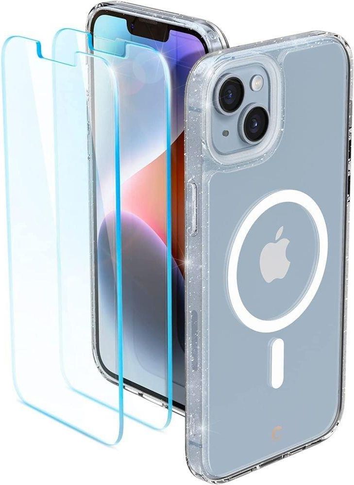 CYRILL by Spigen Shine Mag [2 in 1] 2 Pieces Tempered Glass + 1 Cover