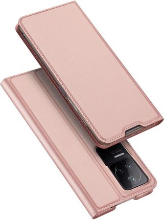 Dux Ducis Skin Pro kabura etui pokrowiec z klapką Xiaomi Poco F4 5G różowy (65055)