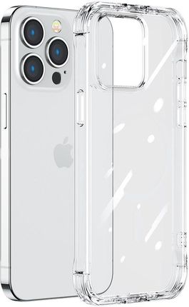 Joyroom Defender Series etui pokrowiec do iPhone 14 Pro pancerna obudowa z haczykami podstawką przezroczysty (JR-14H2) (65137)