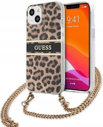 Etui Guess iPhone 13 mini Leopard Gold Strap (bff91887-9e8f-4ac6-ac8c-961d4919434e)