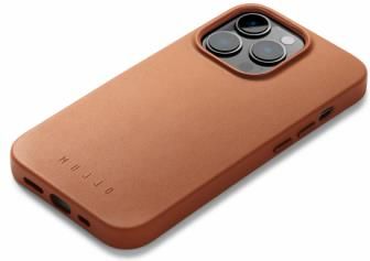 Mujjo Full Leather Case - etui skórzane do iPhone 14 Pro kompatybilne z MagSafe (tan) (40686)