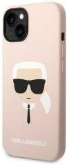 Karl Lagerfeld nakładka do iPhone 14 6,1" KLHMP14SSLKHLP hardcase jasnoróżowy Silicone Karl`s Head Magsafe (40828)