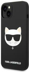 Karl Lagerfeld nakładka do iPhone 14 Plus 6,7" KLHMP14MSLCHBK hardcase czarny Silicone Choupette Head Magsafe (40837)
