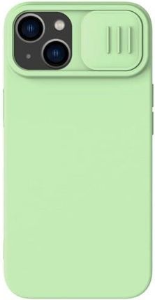 Etui z ochroną aparatu Nillkin CamShield Silky Silicone Case do iPhone 14 Plus, zielone (43817)