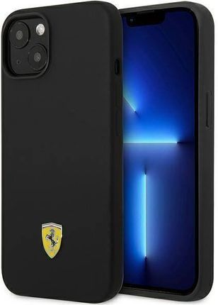 Ferrari FEHCP14MSIBBK iPhone 14 Plus 6,7" czarny/black hardcase Silicone Metal Logo (233483)