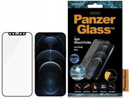 Szkło PanzerGlass do iPhone 12 Pro Max Black (8c39b7a9-3b6e-4d2a-a7a2-84c0e3534d88)