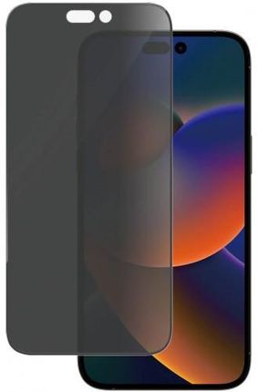 Szkło hartowane na cały ekran PanzerGlass Ultra-Wide Fit Privacy + EasyAligner do iPhone 14 Pro Max, przyciemniane z czarną ramką (43685)