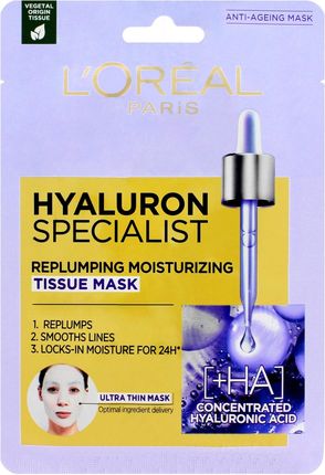 L'Oreal Paris Hyaluron Specialist Wypełniająca nawilżeniem maska w płachcie 30 g