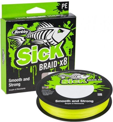 Berkley Plecionka Sick Braid 150m Hi-Vis Yellow 0.10 (1558745)