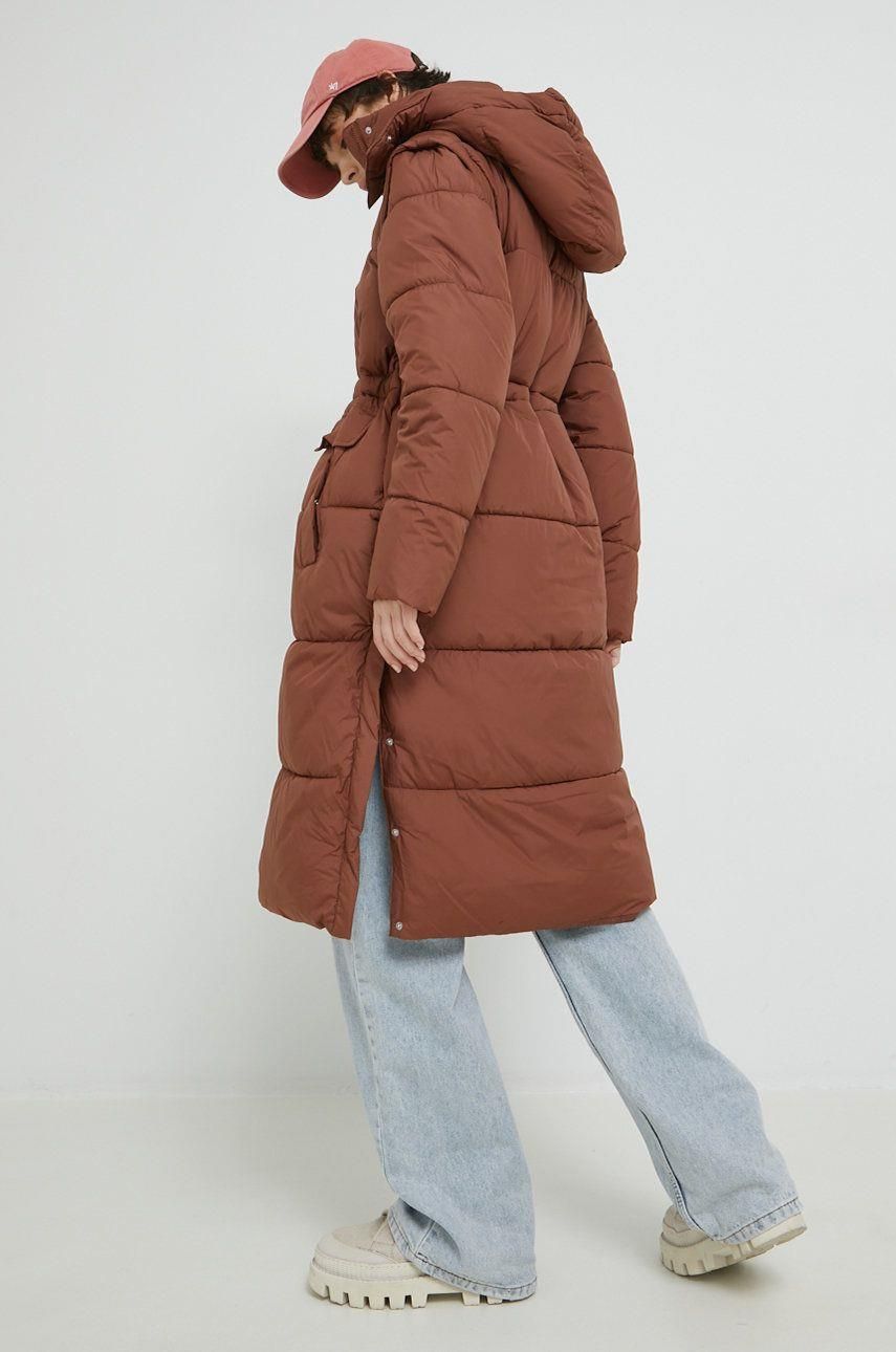 Tom Tailor kurtka damska kolor brązowy zimowa Ceny i opinie