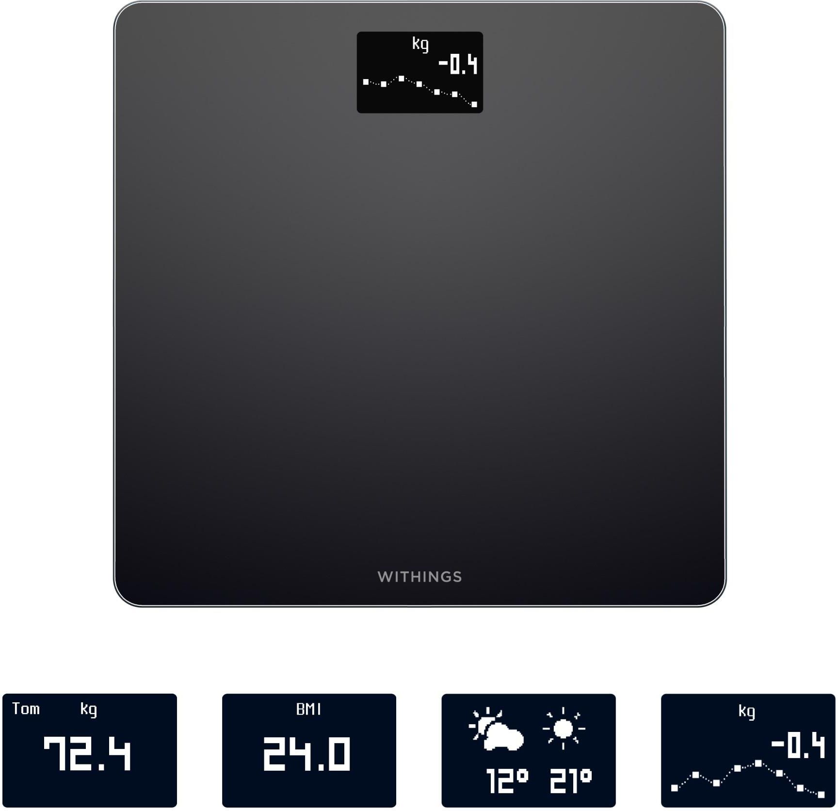 Withings Body Comp - waga z pomiarem BMI (czarna)