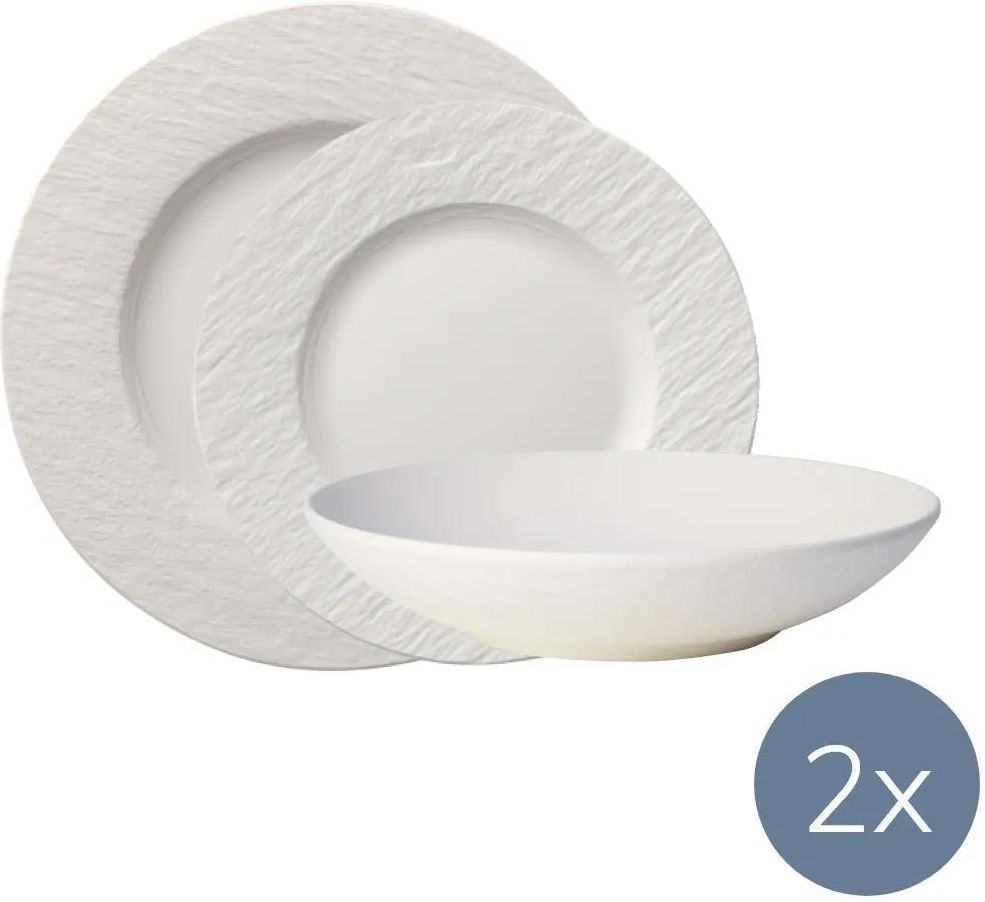 Villeroy & Boch - Manufacture Rock blanc lot de flûtes à champagne, 4