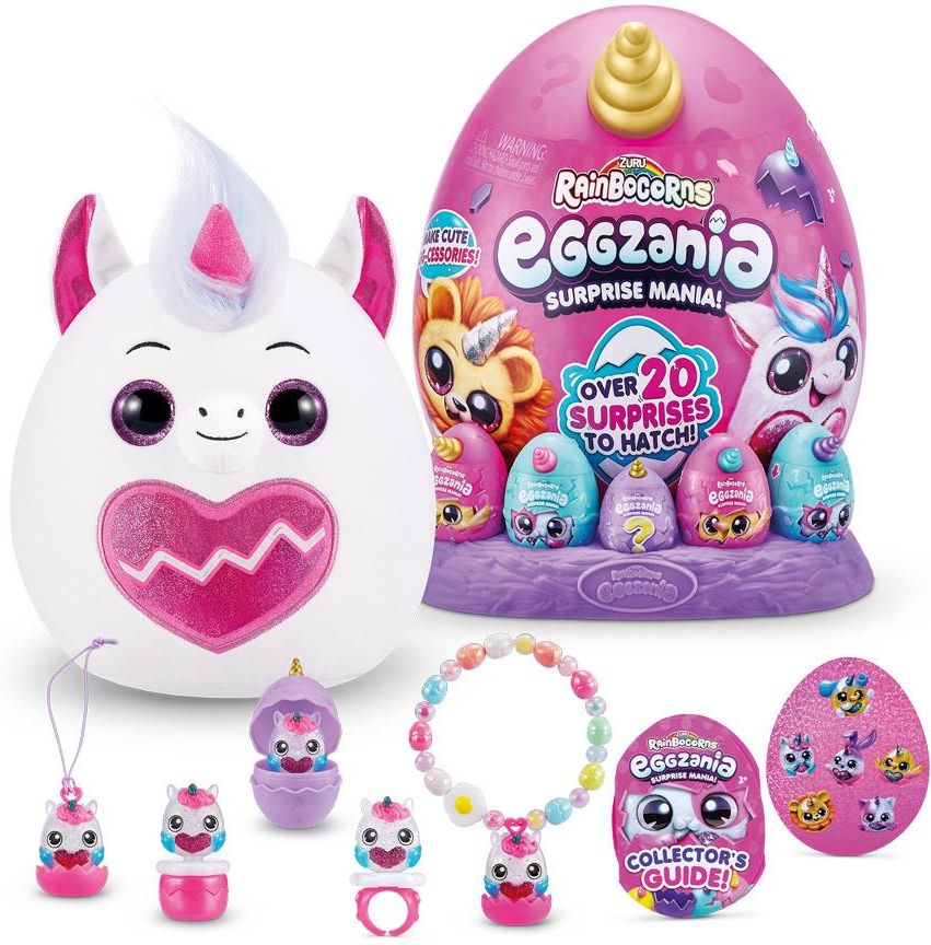 Zuru Rainbocorns Eggzania Jajko Z Pluszowym Jednorożcem + 5 Mini Jajeczek - zdjęcie 1 Zuru Rainbocorns Eggzania Jajko Z Pluszowym Jednorożcem + 5 Mini Jajeczek