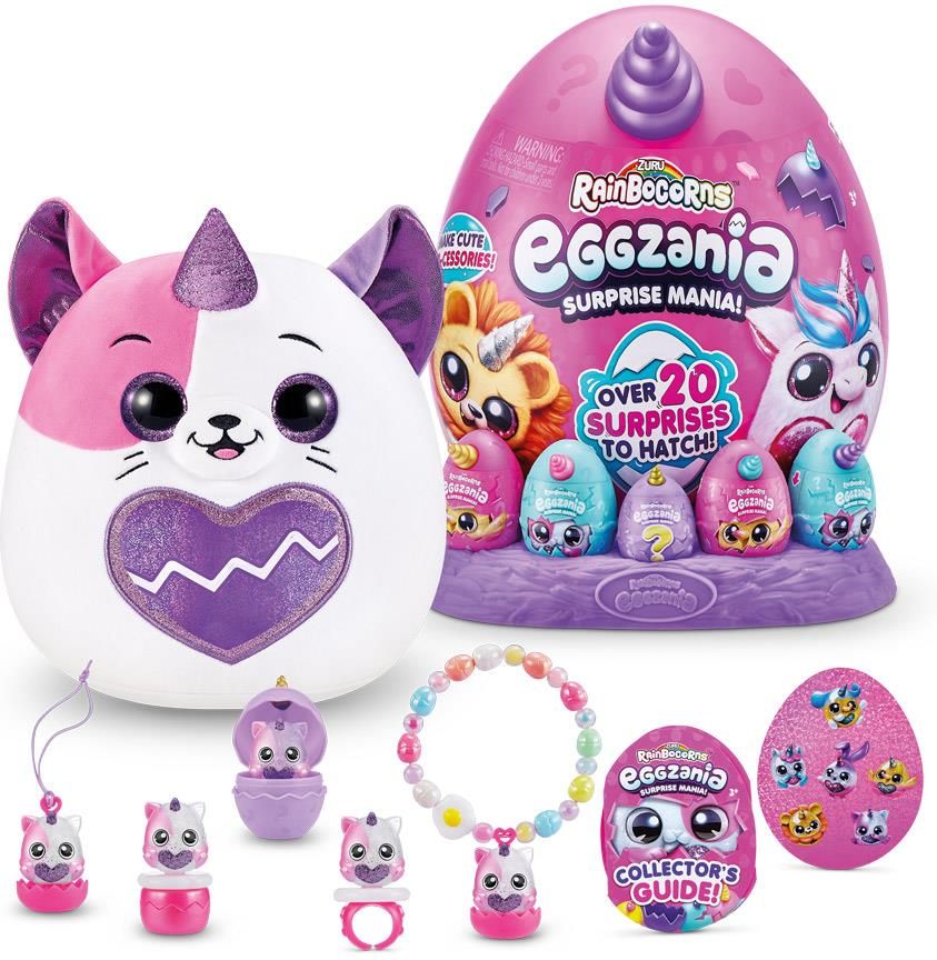 Zuru Rainbocorns Eggzania Jajko Z Pluszowym Jednorożcem + 5 Mini Jajeczek - zdjęcie 3 Zuru Rainbocorns Eggzania Jajko Z Pluszowym Jednorożcem + 5 Mini Jajeczek