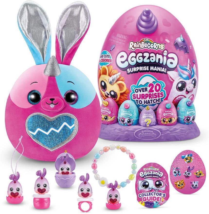 Zuru Rainbocorns Eggzania Jajko Z Pluszowym Jednorożcem + 5 Mini Jajeczek - zdjęcie 2 Zuru Rainbocorns Eggzania Jajko Z Pluszowym Jednorożcem + 5 Mini Jajeczek