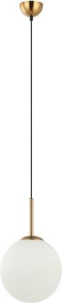ItaLux - Lampa wisząca DEORE M E27 brązowy antyczny/biały PND-5578-1M-BRO (PND55781MBRO)