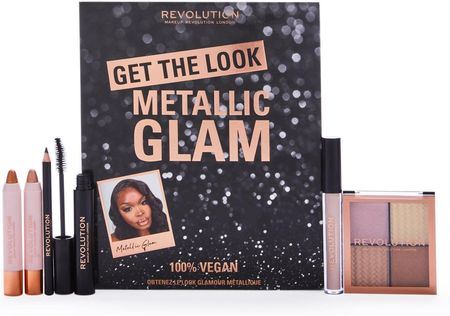 Makeup Revolution Get The Look Metallic Glam Zestaw Upominkowy Nadający Doskonały Wygląd