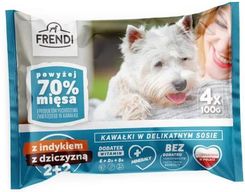 Frendi Dla Psów Małych Ras Z Indykiem I Dziczyzną 4X100G