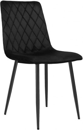 Krzesło Tapicerowane Dexter Velvet Czarny 71308