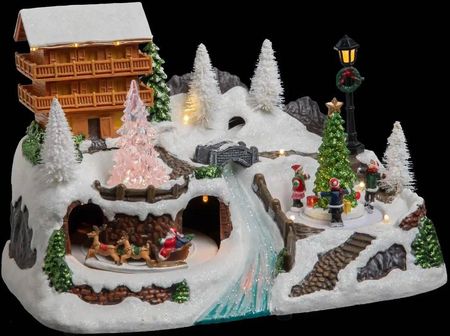 Fééric Lights And Christmas Szopka Bożonarodzeniowa Domek, Z Oświetleniem Led 68766 - zdjęcie 2