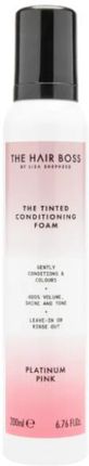 The Hair Boss Tinted Conditioning Foam Platinum Pink Tonująca Odżywka W Piance Do Blondów 200 ml