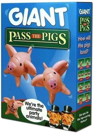 Winning Moves Giant Pass the Pigs Inflatable (wersja angielska)