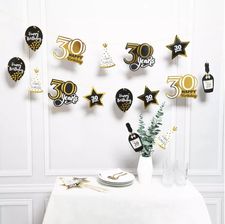 Zdjęcie Mk Zestaw Dekoracji Na Trzydziestkę Złoty (66934) - Prudnik