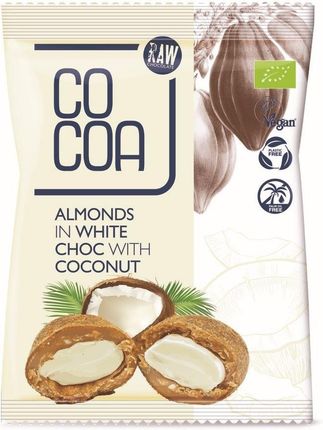 Cocoa Migdały W Białej Polewie Kokosowej Bio 70G