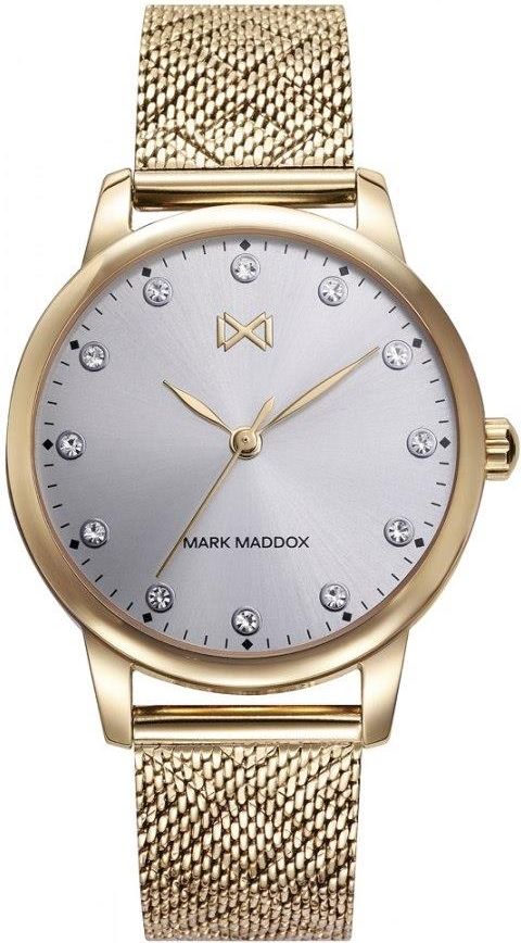 Mark Maddox Orologio Uomo HC0014-17 - Cassa Acciaio 44mm, Cinturino Pelle, Quarzo