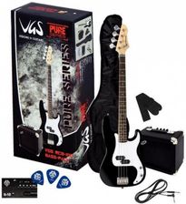 VGS RCB-100 Black Pack Gitara basowa z zestawem akcesoriów