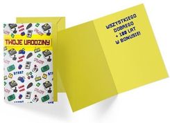 Zdjęcie Karnet Urodziny Retro Gracz (1479340956) - Pniewy