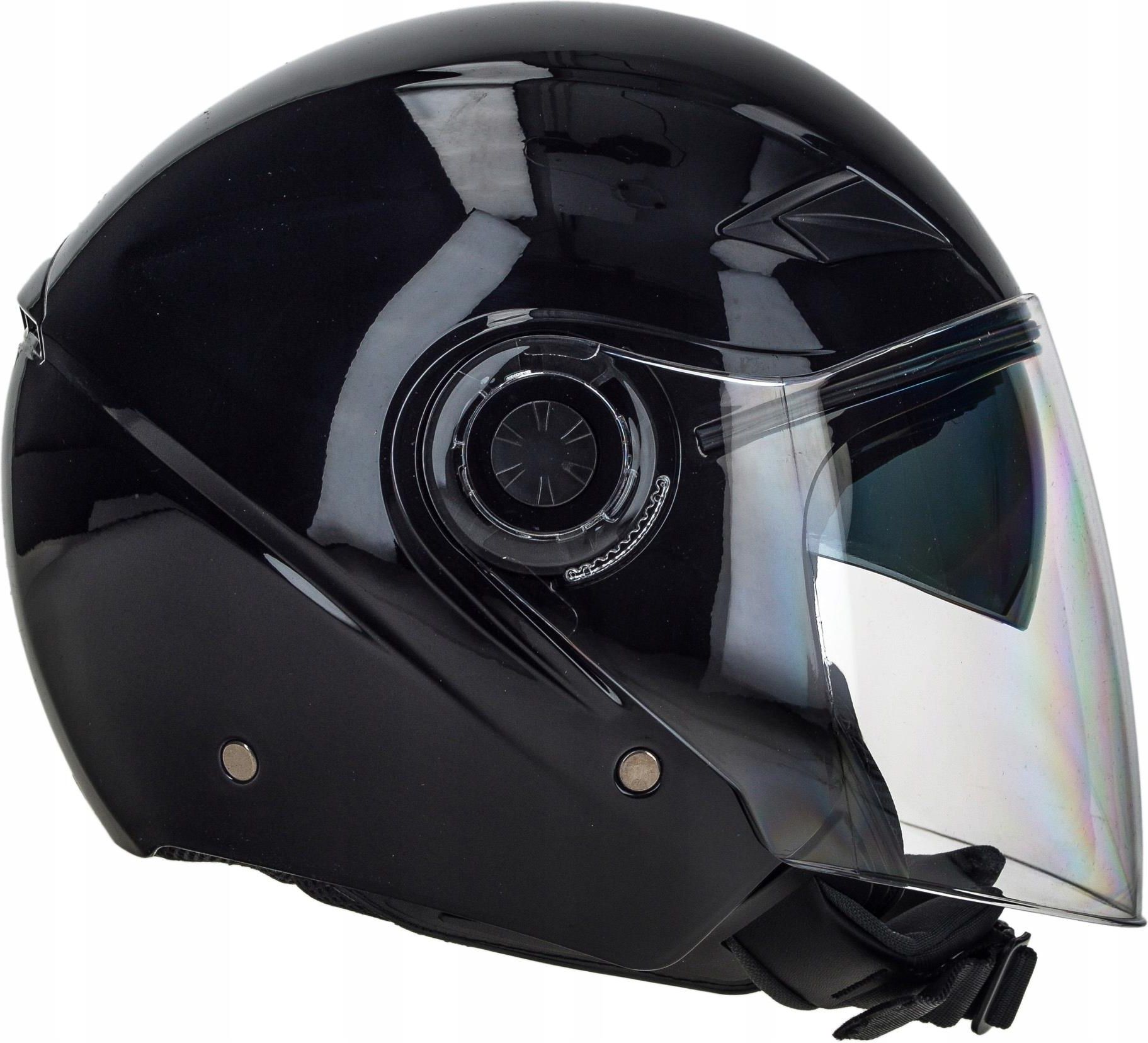 Kask Motocyklowy Naxa Otwarty Jet S21 Czarny Połysk - Opinie I Ceny Na ...